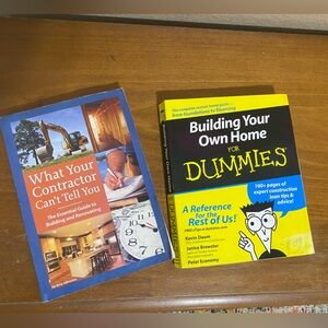 What your contractor can’t tell you and building your own home for dummies books